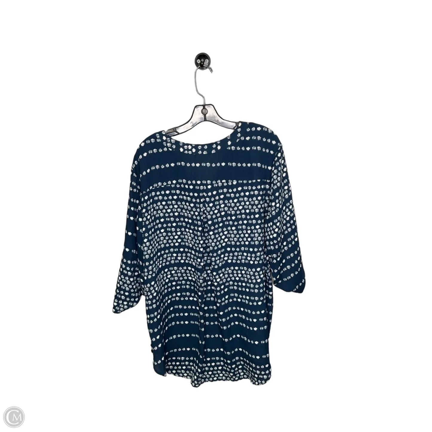 Top Short Sleeve By Cato In Blue, Size: 22