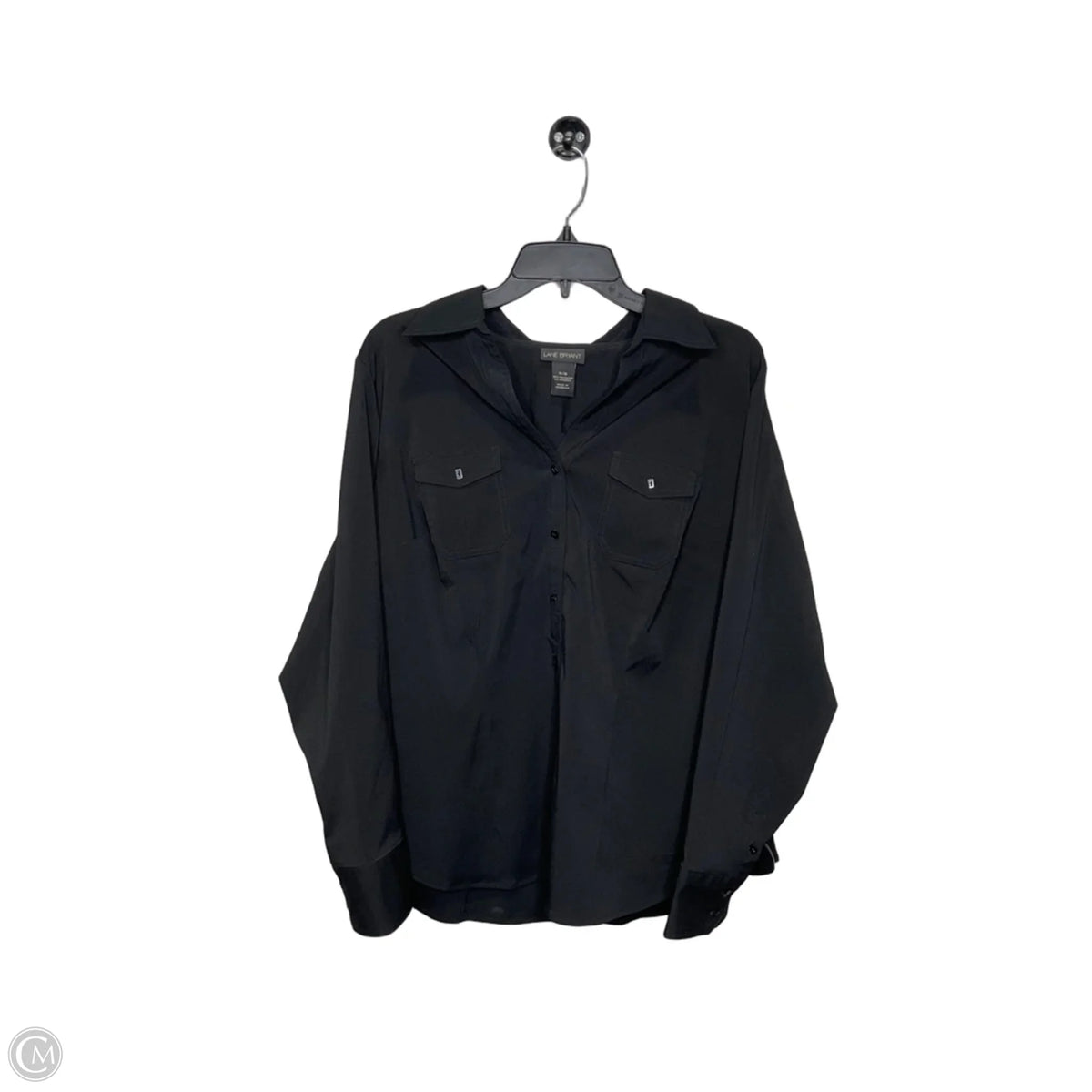 Top Long Sleeve By Lane Bryant In Black, Size: 14