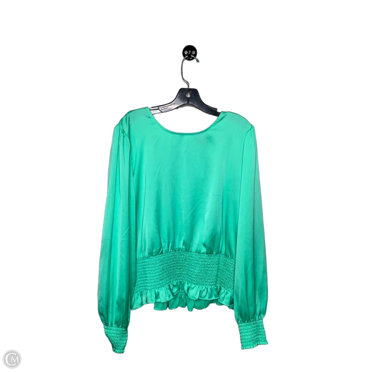 Blouse 3/4 Sleeve By Ann Taylor In Green, Size: Xxl