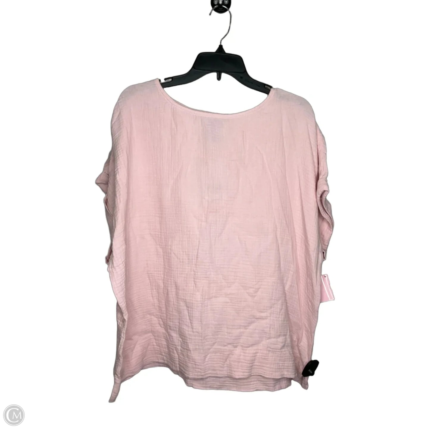 Tunic Short Sleeve By Gloria Vanderbilt In Pink, Size: Xxl