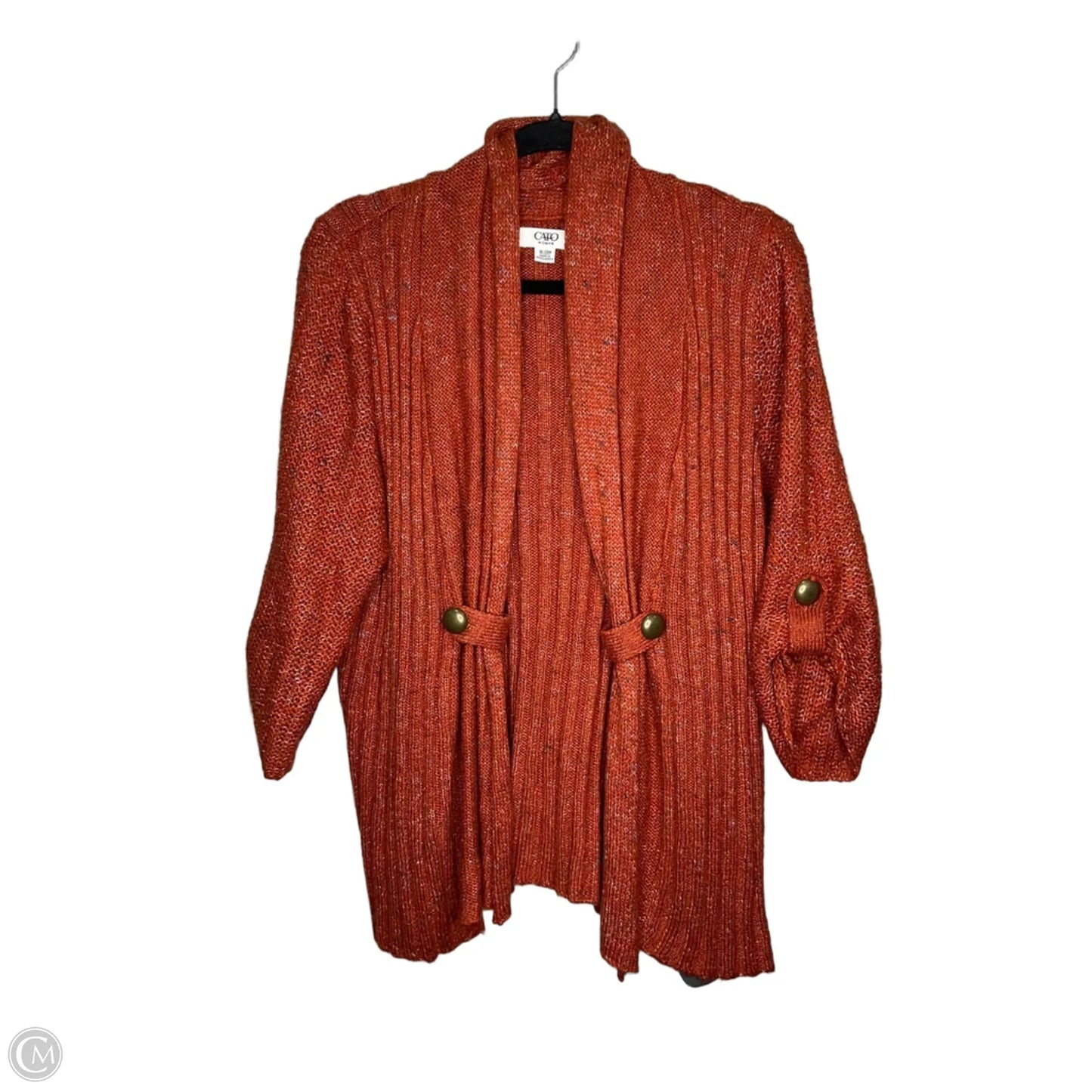 Cardigan By Cato In Orange, Size: 18