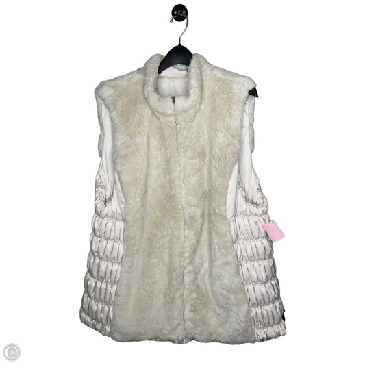 Vest Puffer & Quilted By Clothes Mentor In Cream, Size: Xl