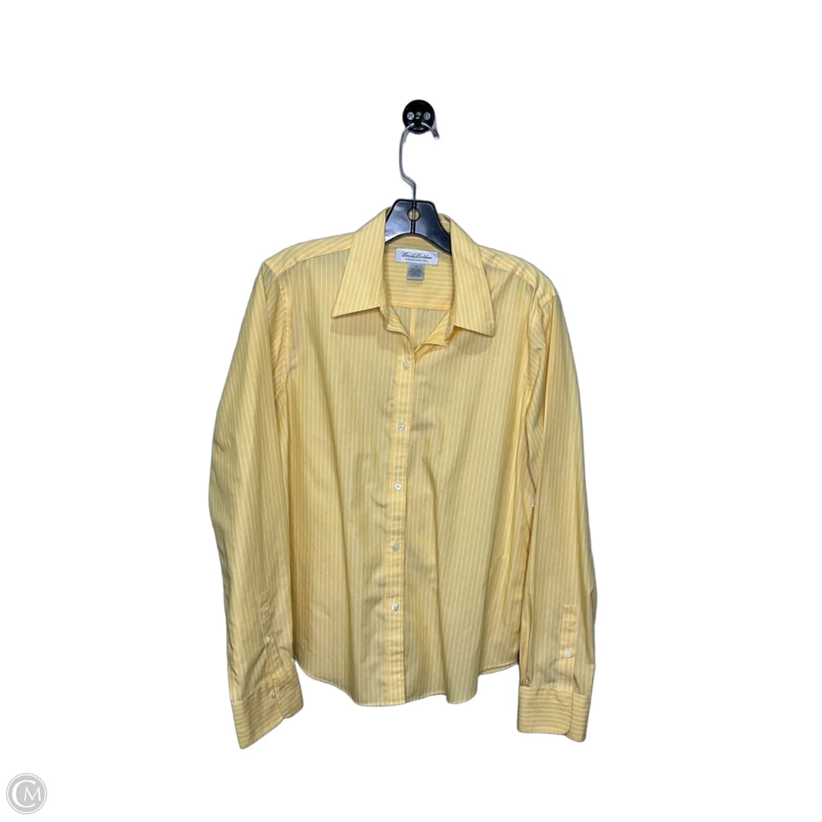 Top Long Sleeve By Brooks Brothers In Yellow, Size: 14