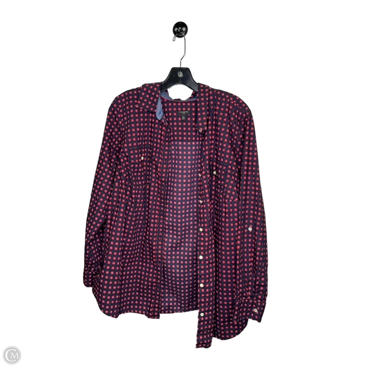 Top Long Sleeve By Talbots In Floral Print, Size: 16