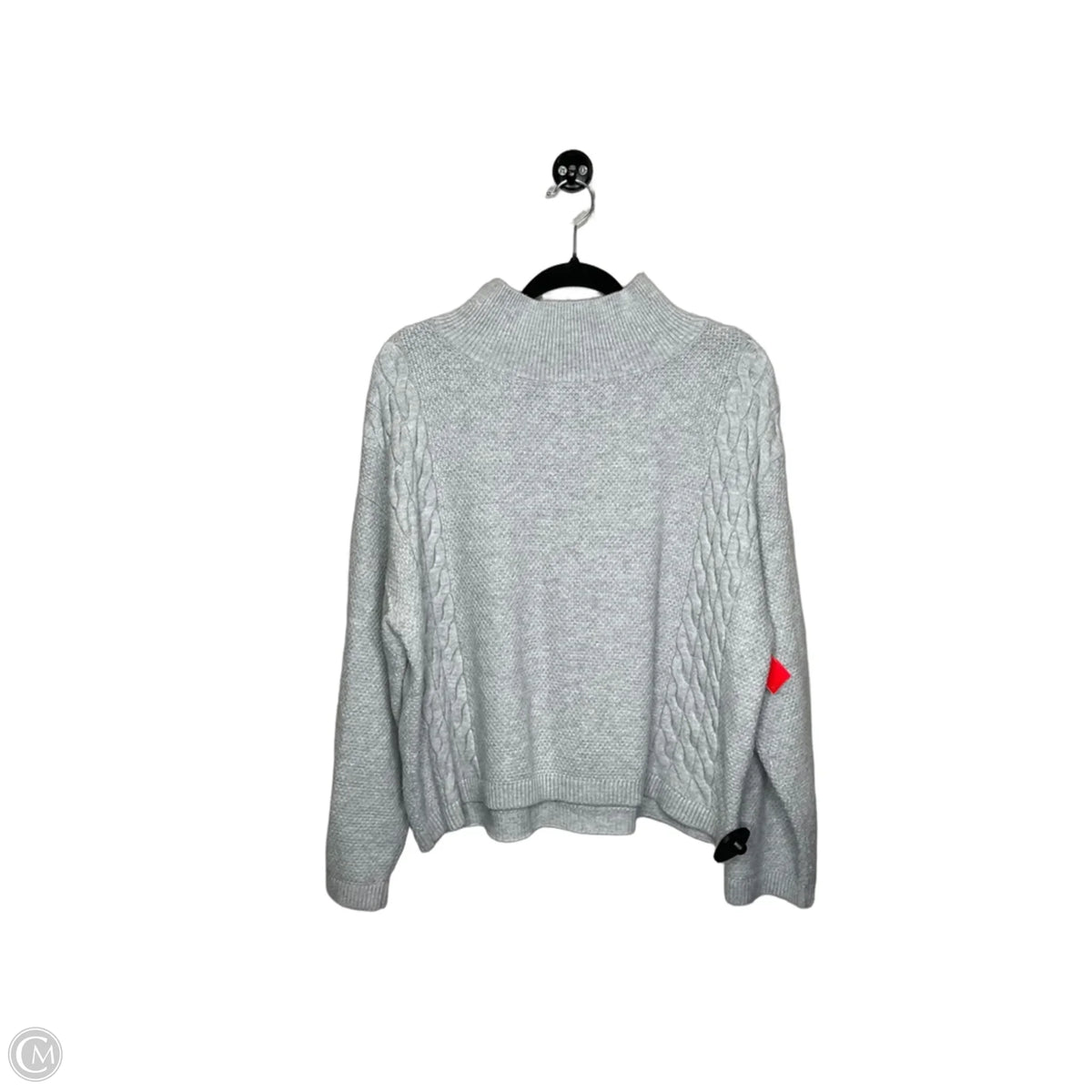 Sweater By Ann Taylor In Grey, Size: Xl
