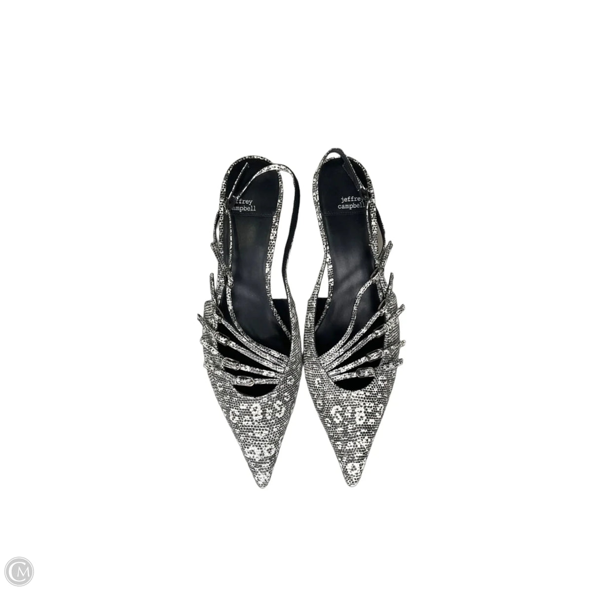 Shoes Heels Stiletto By Jeffrey Campbell In Snakeskin Print, Size: 10