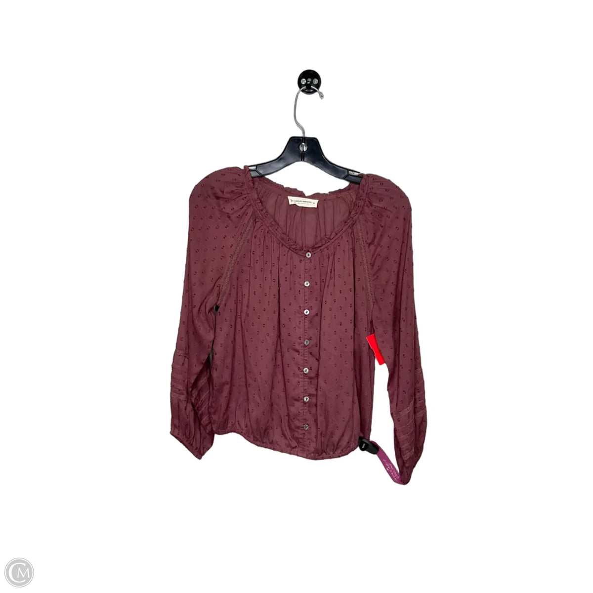 Top Long Sleeve By Lucky Brand In Mauve, Size: Xs