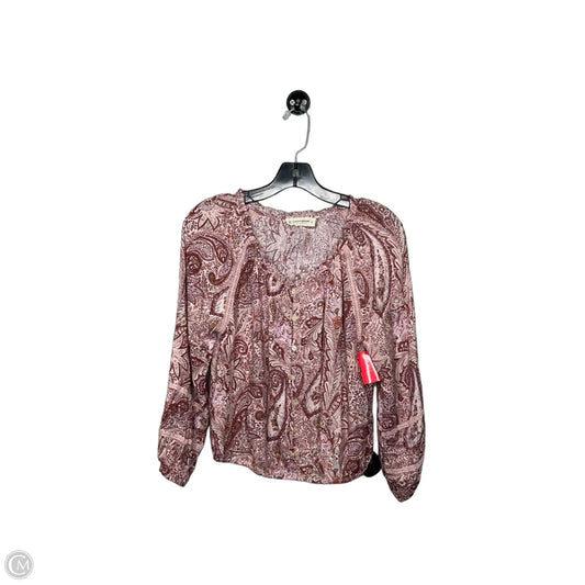 Top 3/4 Sleeve By Lucky Brand In Purple, Size: Xs
