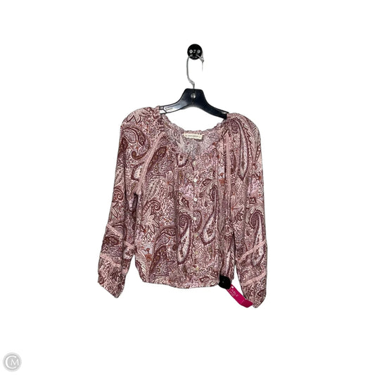 Top 3/4 Sleeve By Lucky Brand In Purple, Size: Xs