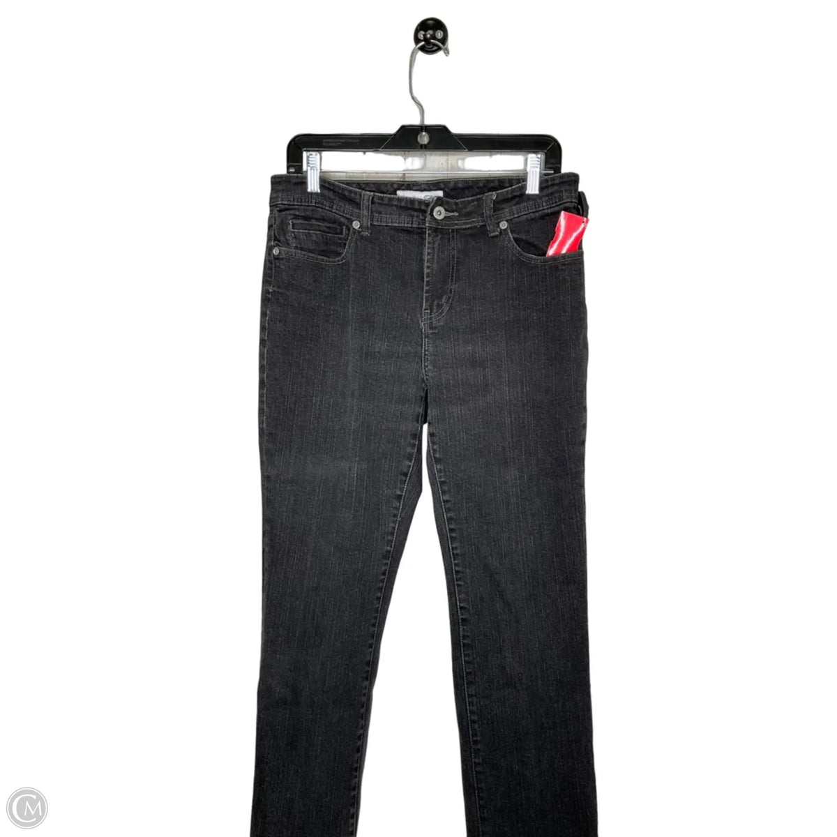 Jeans Straight By Chicos In Black, Size: 12