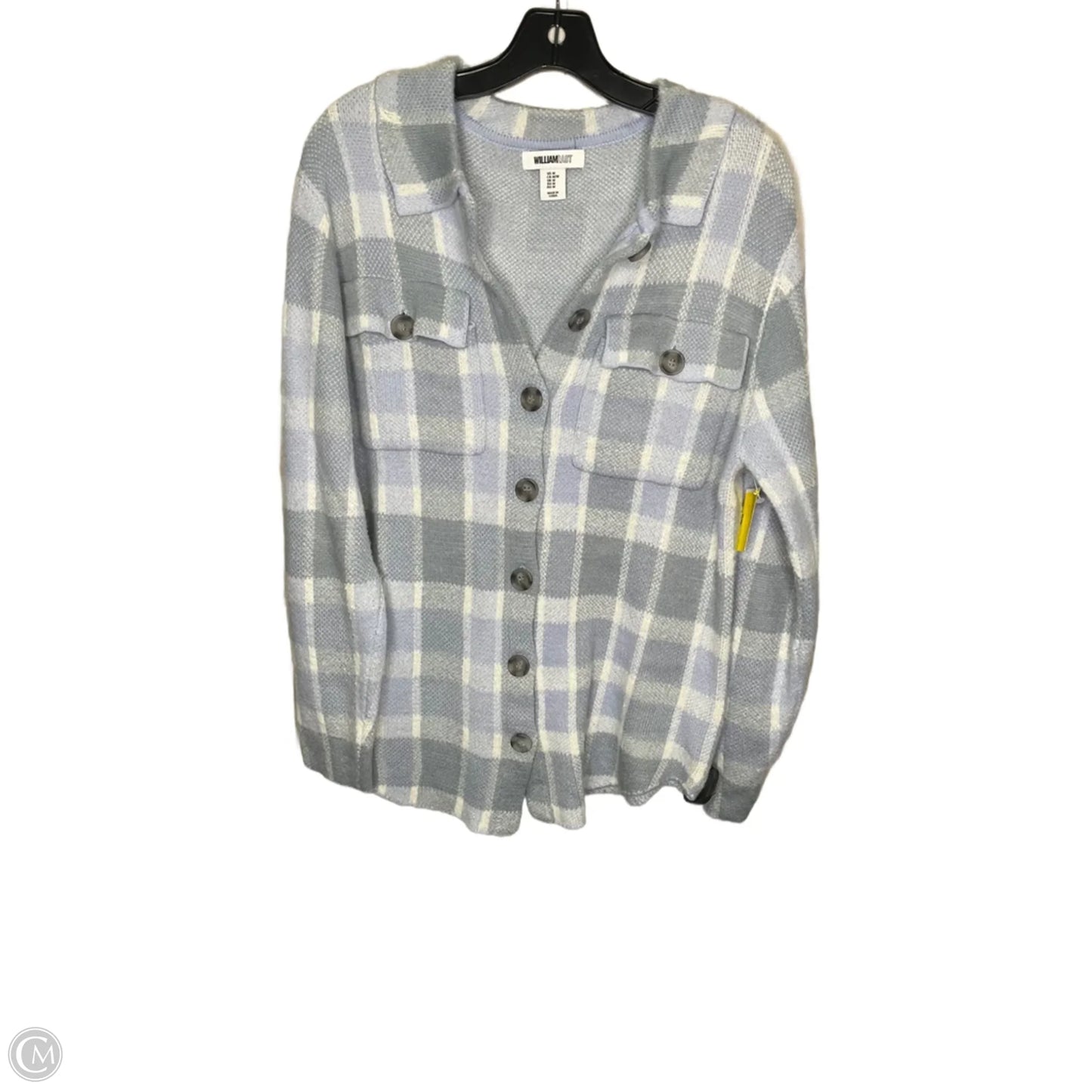 Jacket Shirt By William Rast In Plaid Pattern, Size: M