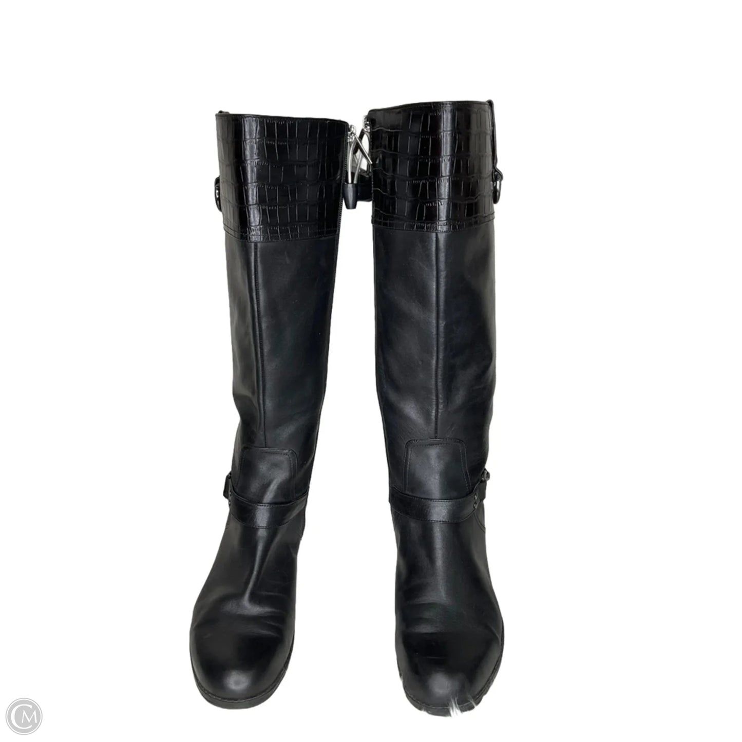 Boots Knee Flats By Bandolino In Black, Size: 9.5