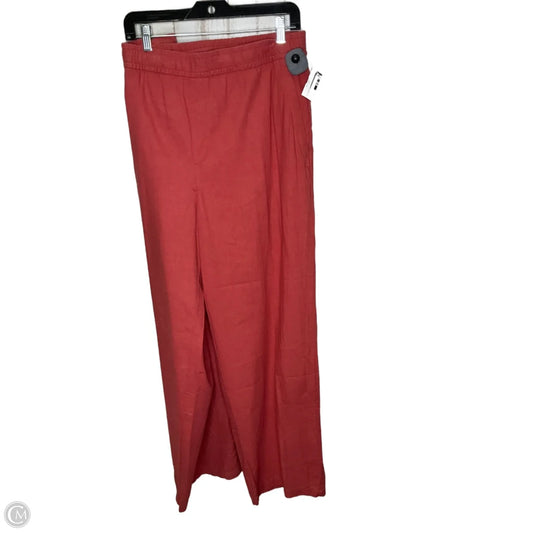 Pants Linen By Old Navy In Red, Size: 14l