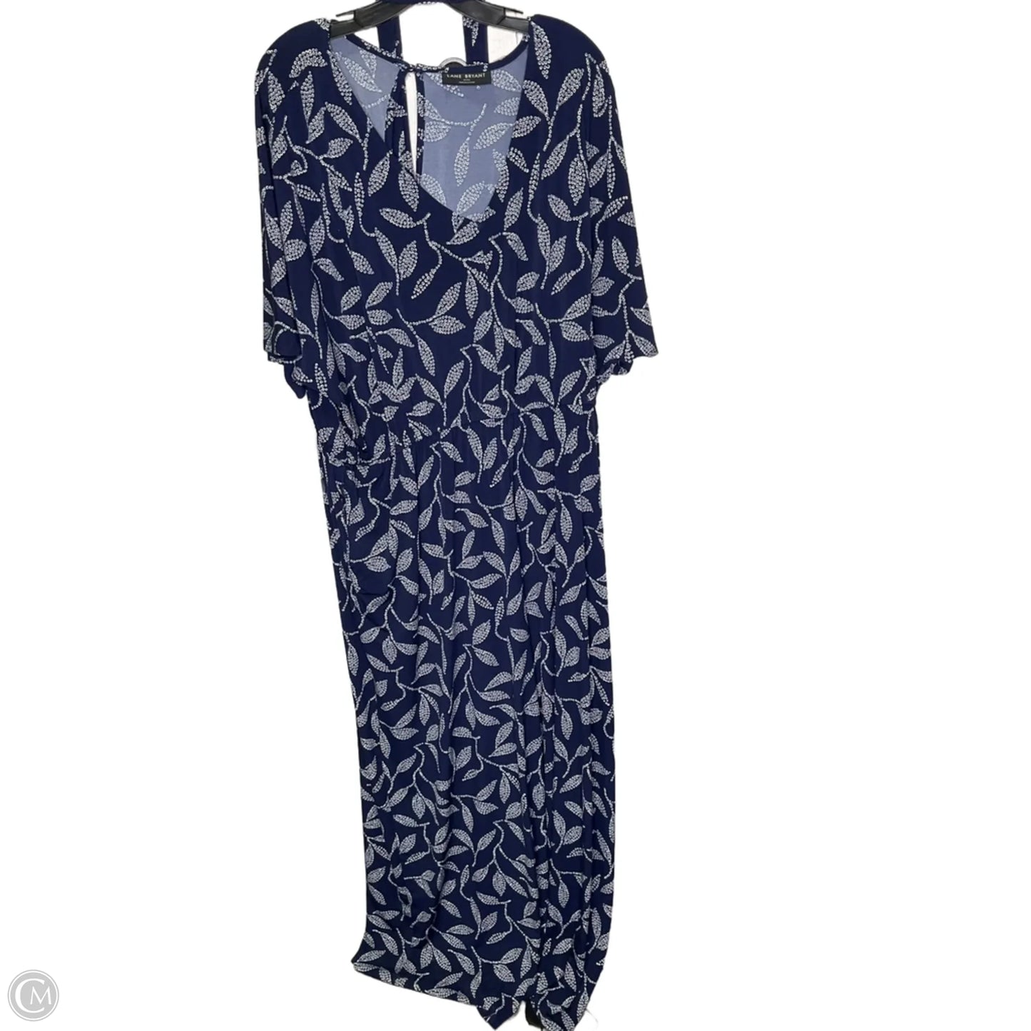 Jumpsuit By Lane Bryant In Blue & White, Size: 3x