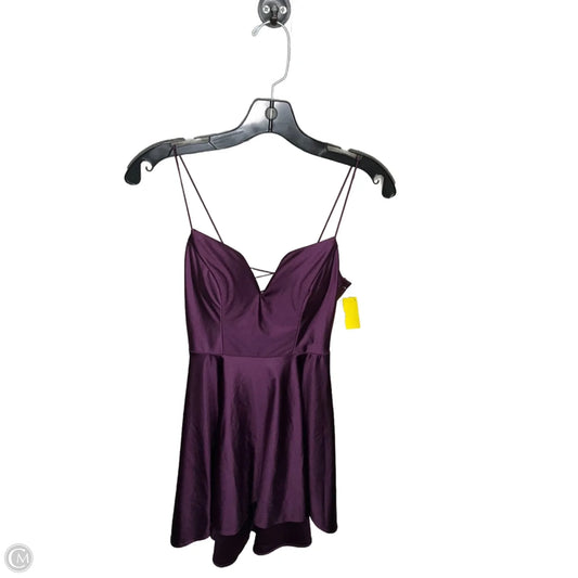 Dress Party Short By City Studio In Purple, Size: 2