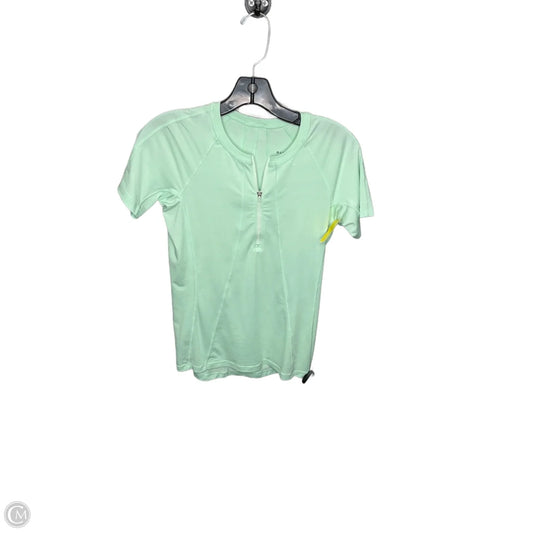 Top Short Sleeve By Athleta In Teal, Size: S