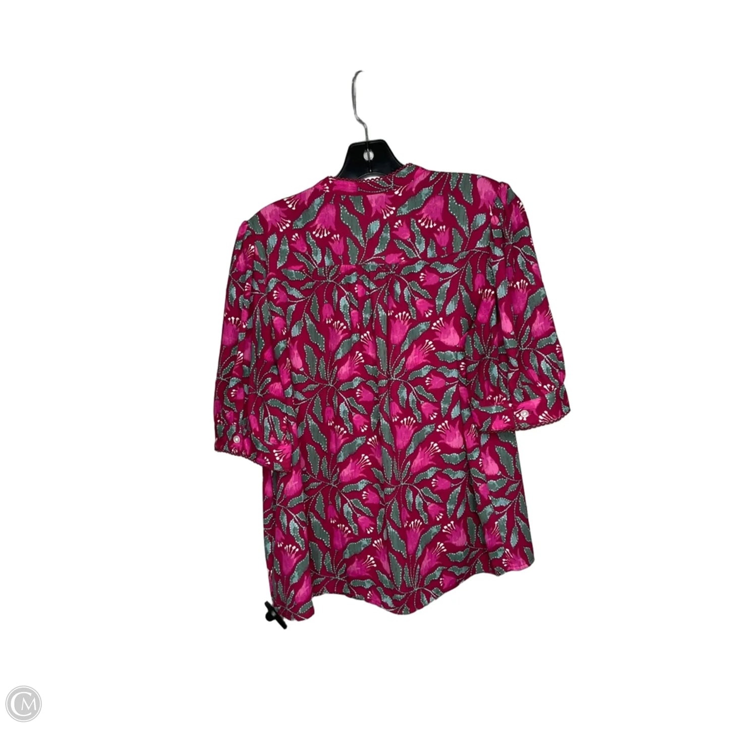 Top Short Sleeve By Ann Taylor In Floral Print, Size: M