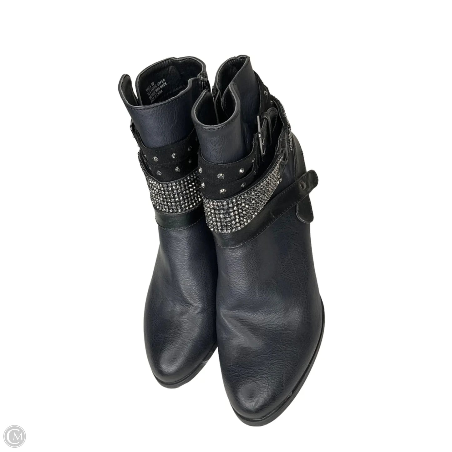 Boots Ankle Heels By Yellow Box In Black, Size: 9