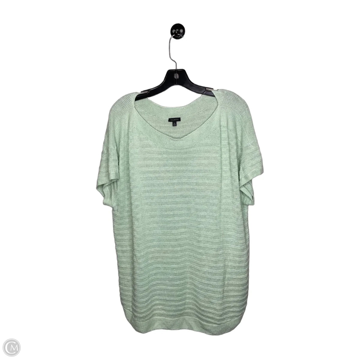 Top Short Sleeve By Talbots In Green, Size: Xl