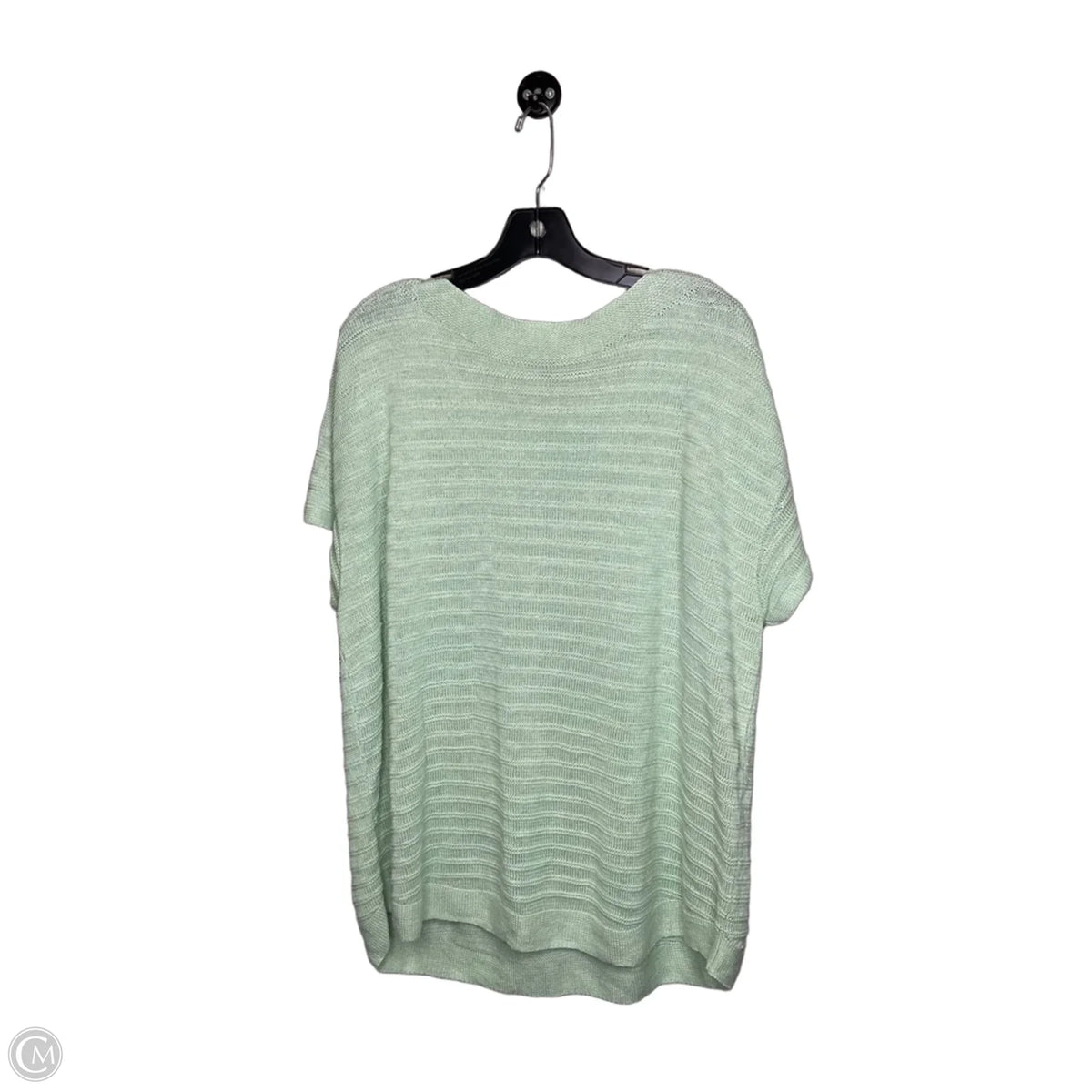 Top Short Sleeve By Talbots In Green, Size: Xl