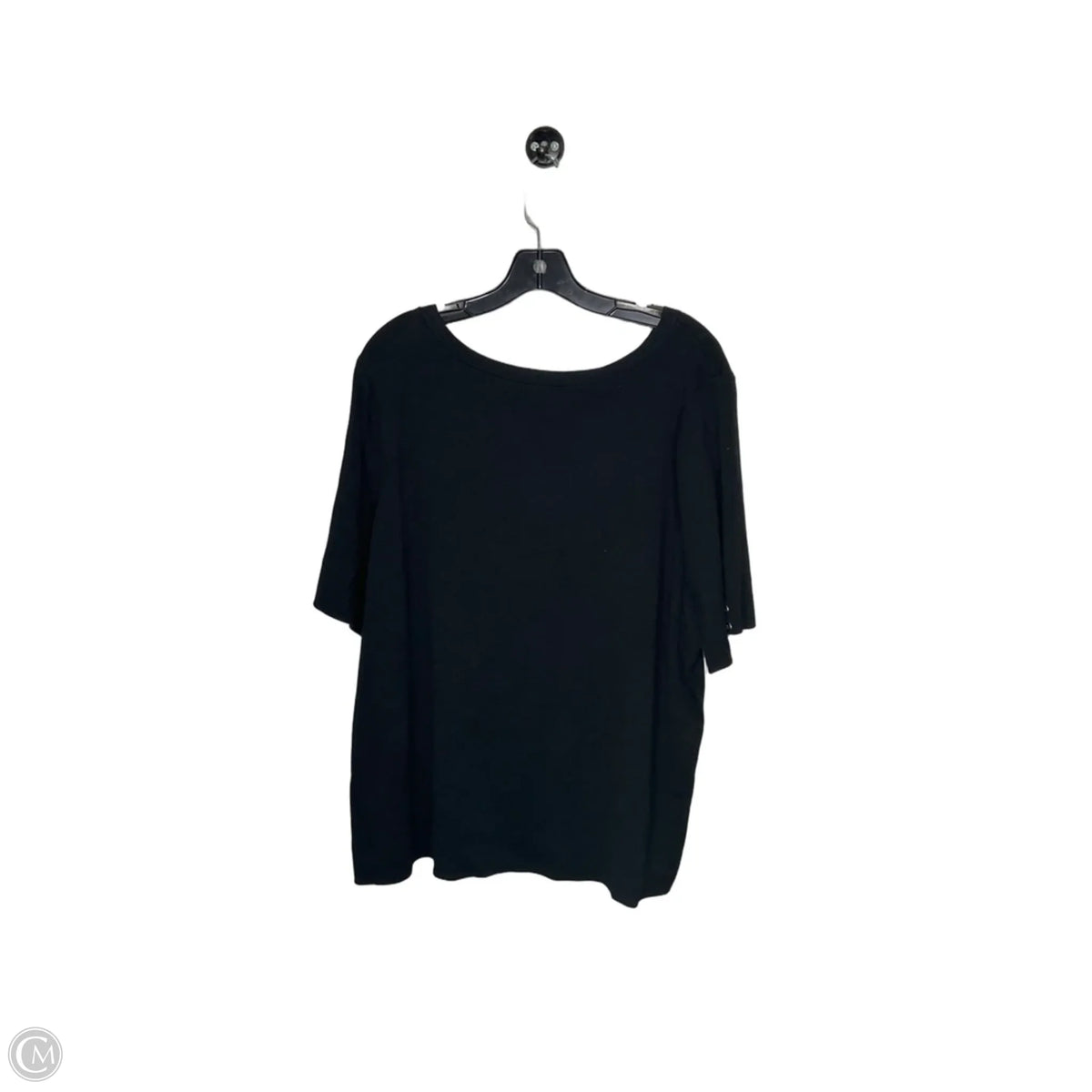 Top Short Sleeve By Talbots In Black, Size: 3x