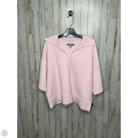 Top Short Sleeve By Marled In Pink, Size: Xl