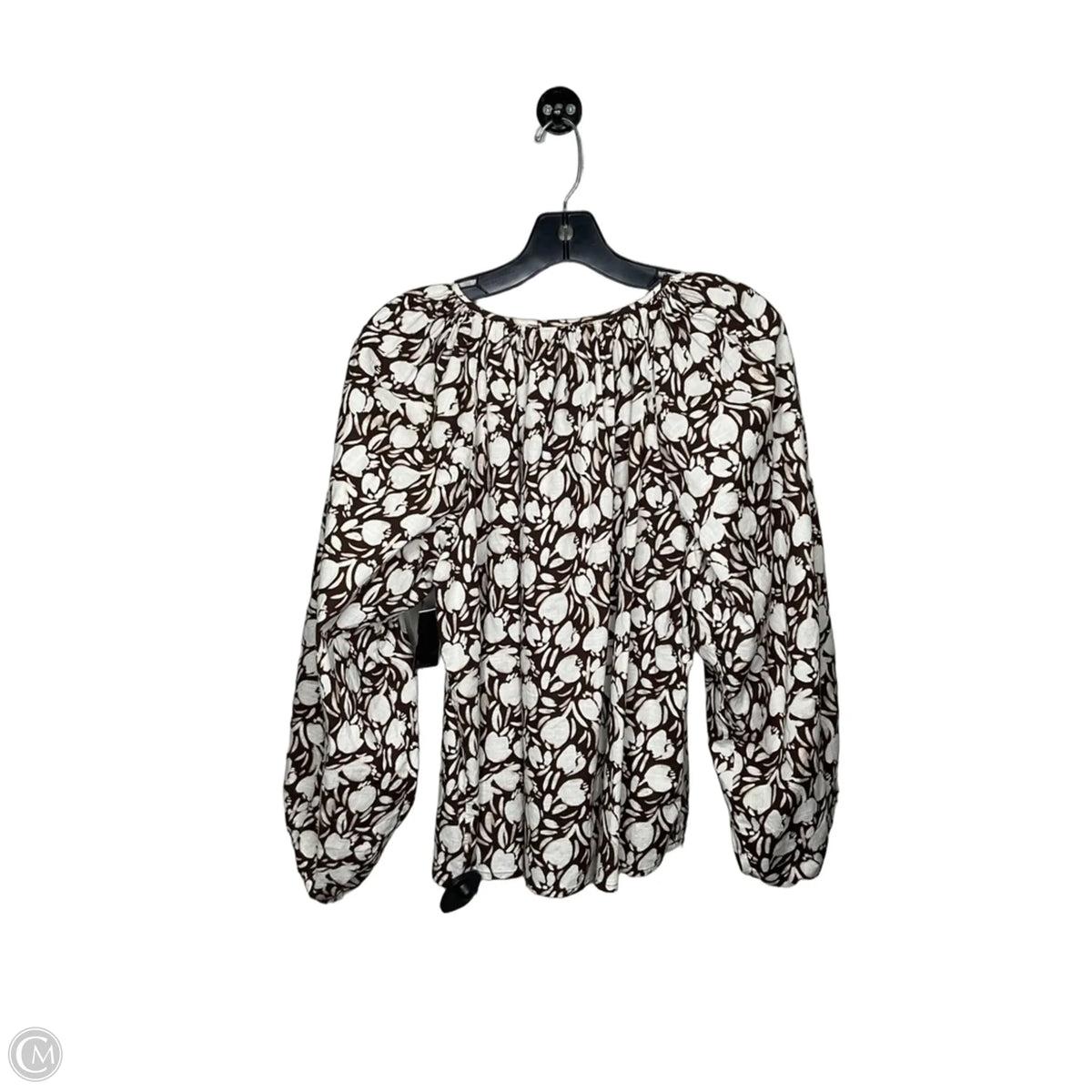 Top Long Sleeve By Loft In Brown, Size: Xs