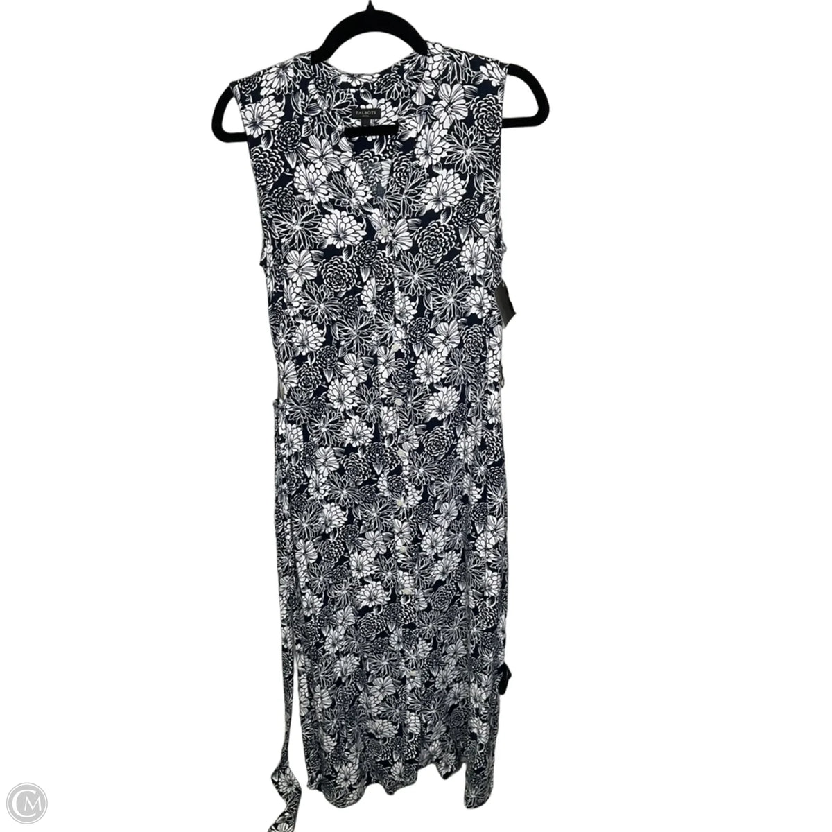 Dress Casual Midi By Talbots In Floral Print, Size: 10p