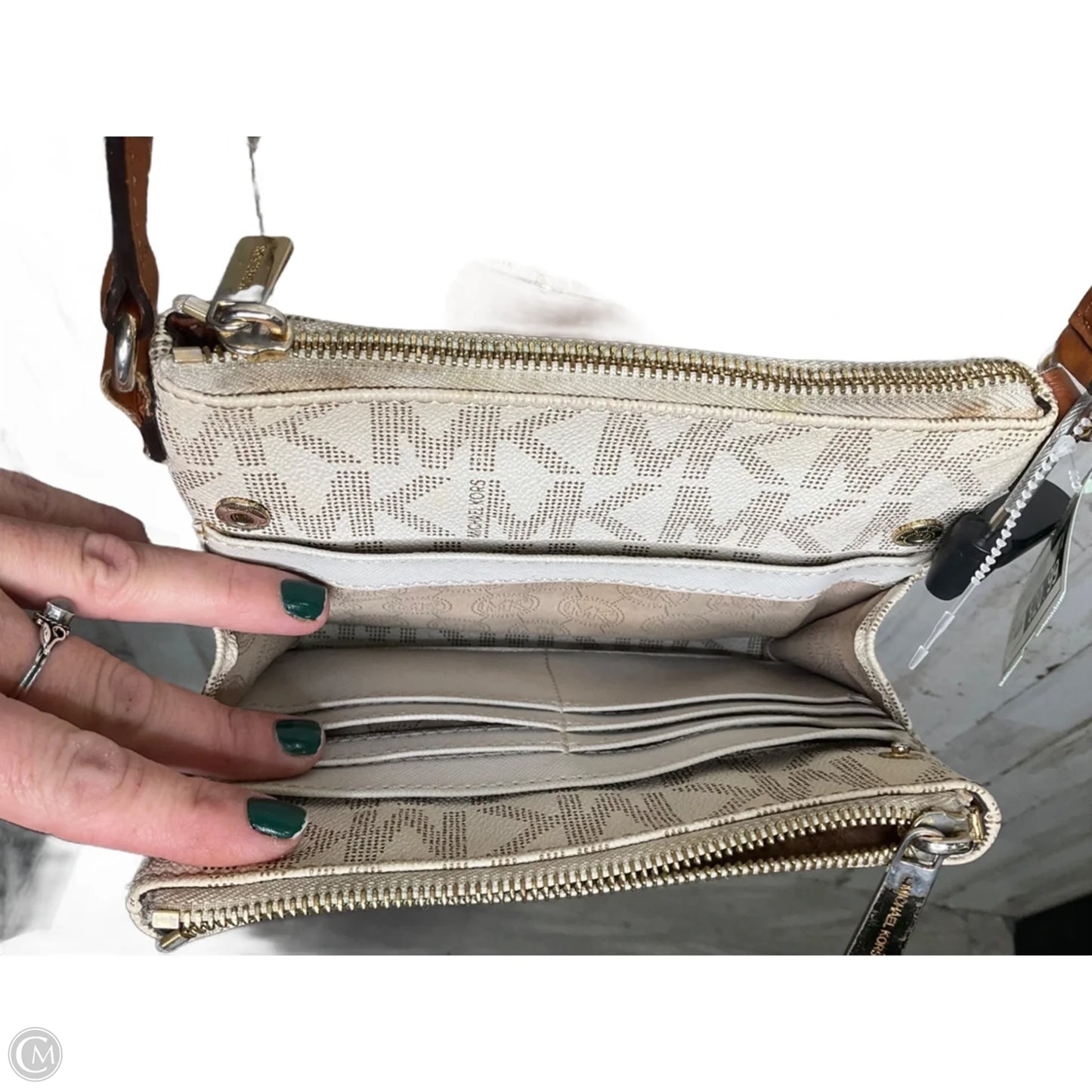 Crossbody Designer By Michael Kors, Size: Medium