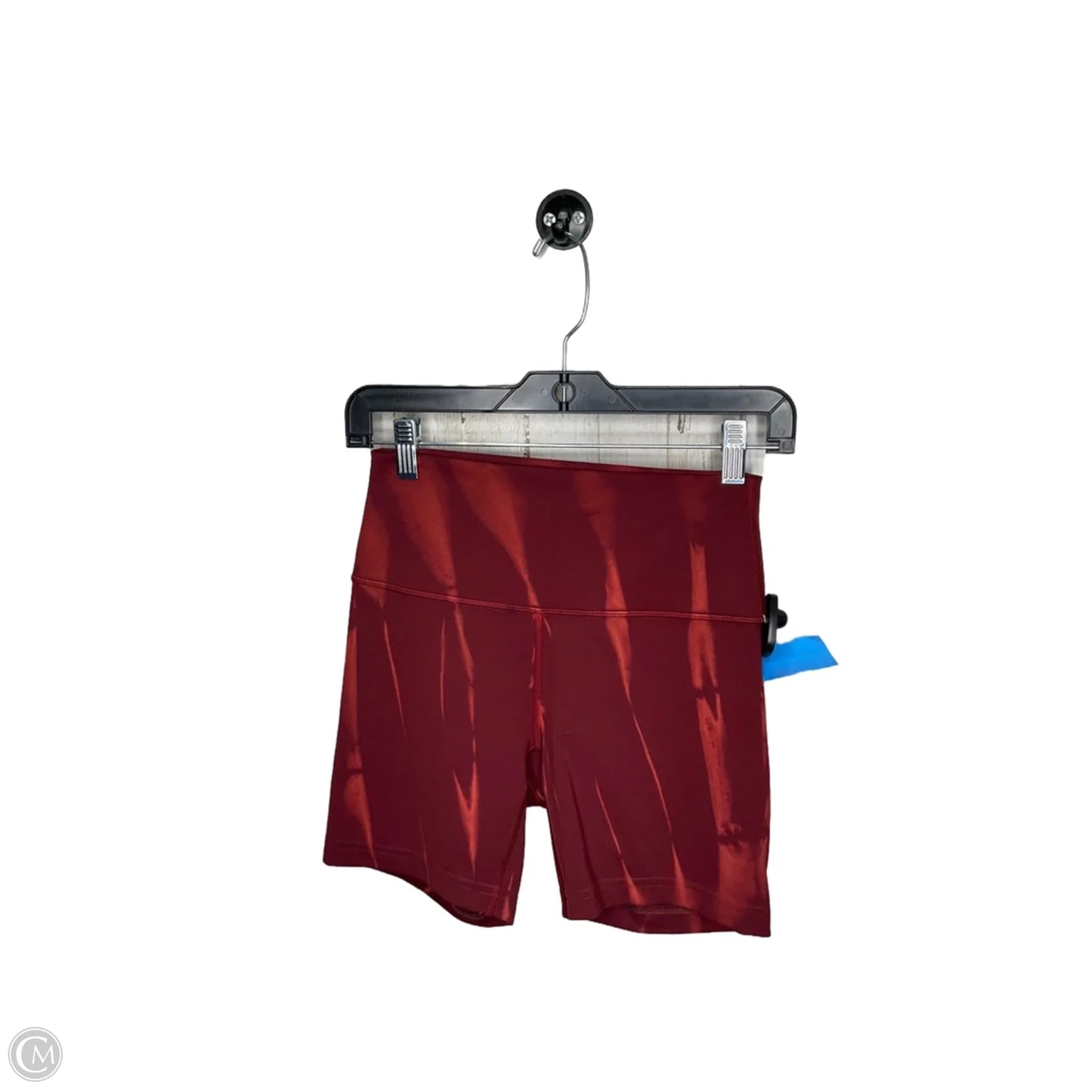 Athletic Shorts By Lululemon In Orange & Red, Size: 6