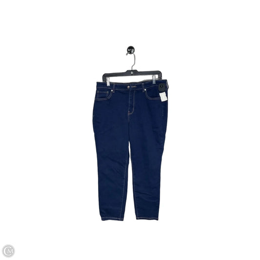 Jeans Cropped By Wonderly In Blue, Size: 16
