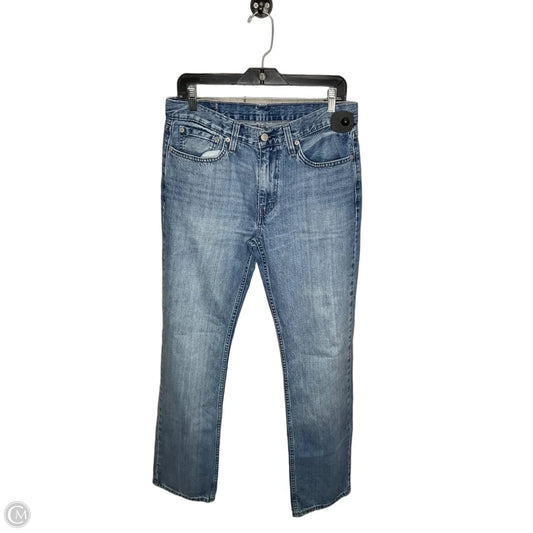 Jeans Straight By Levis In Blue Denim, Size: 12