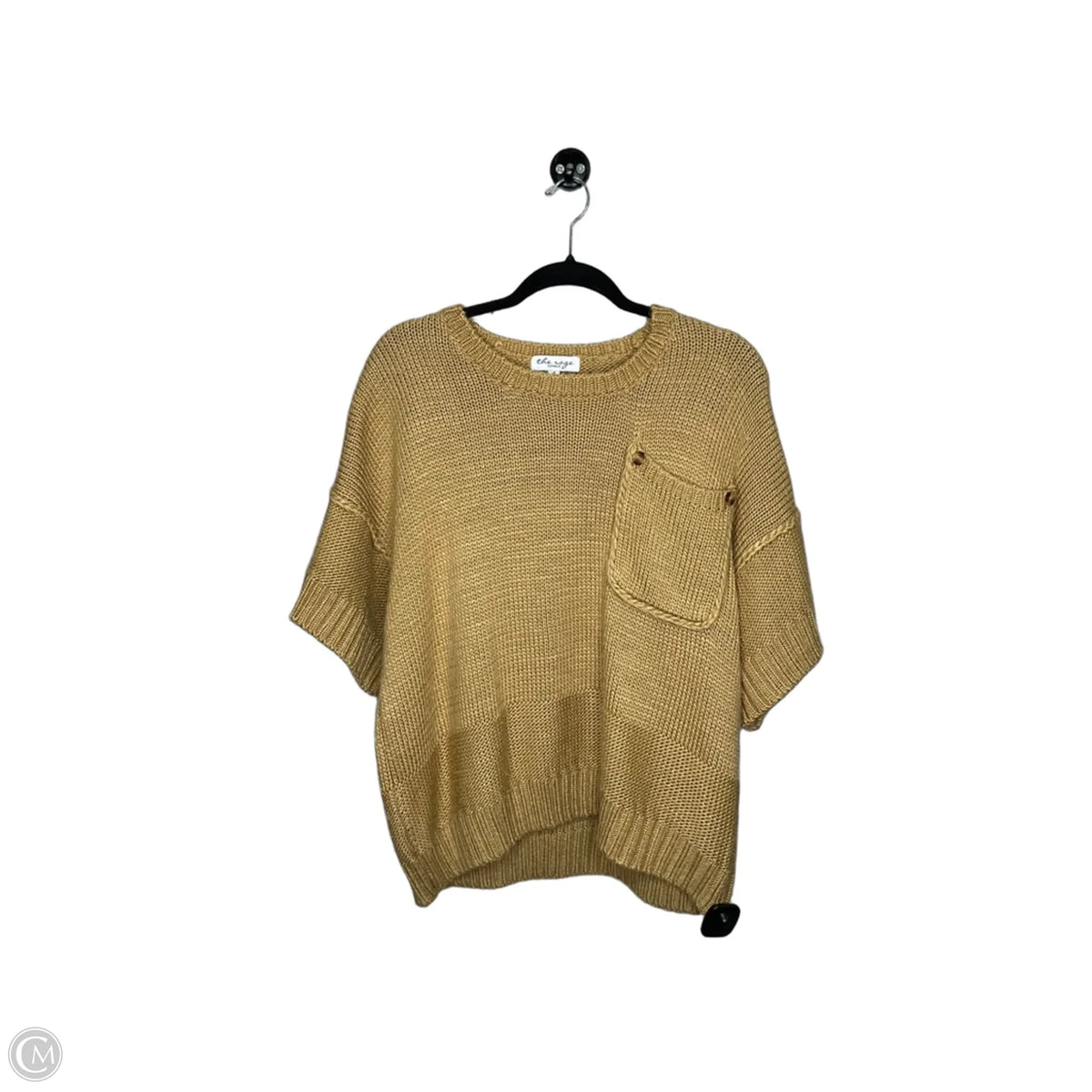 Sweater Short Sleeve By Clothes Mentor In Beige, Size: S
