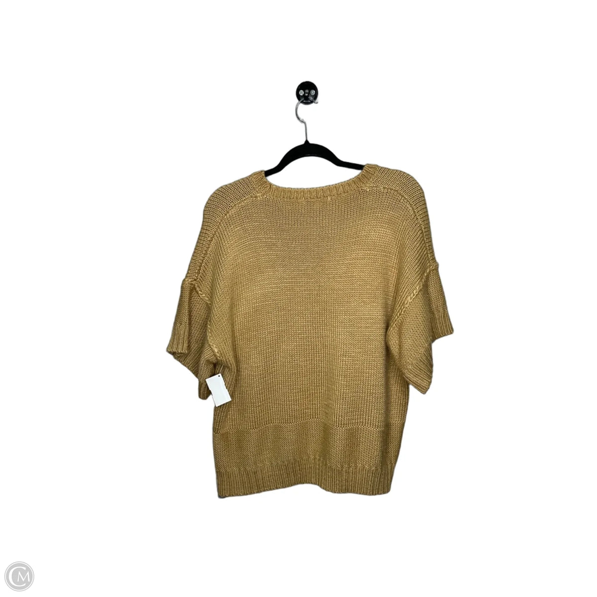 Sweater Short Sleeve By Clothes Mentor In Beige, Size: S
