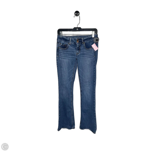 Jeans Flared By American Eagle In Blue Denim, Size: 2
