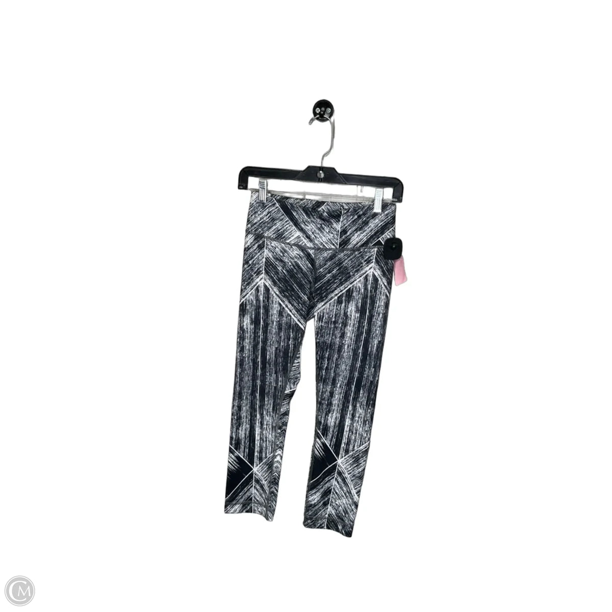 Athletic Leggings Capris By Lululemon In Black & White, Size: 4