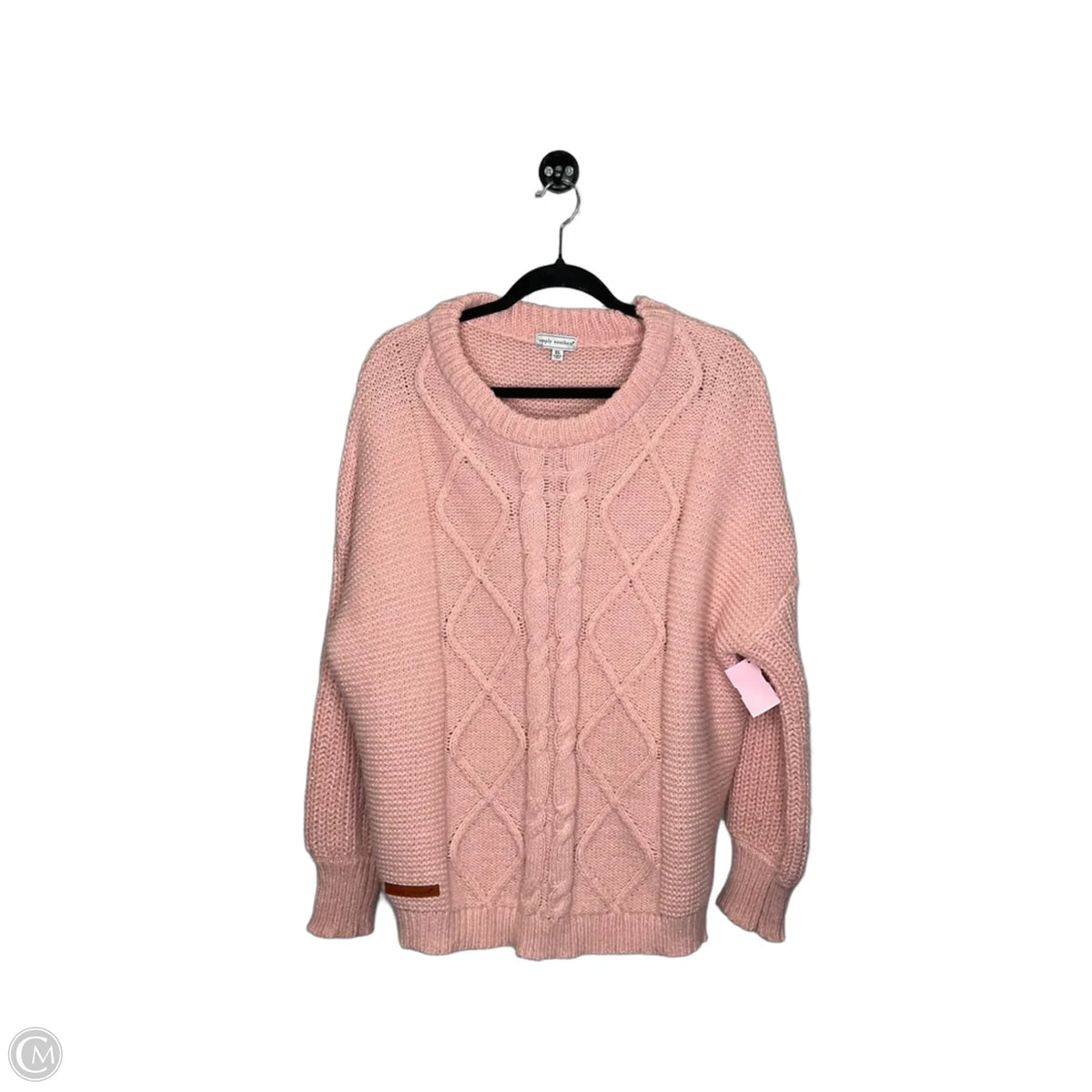 Sweater By Simply Southern In Pink, Size: Xl