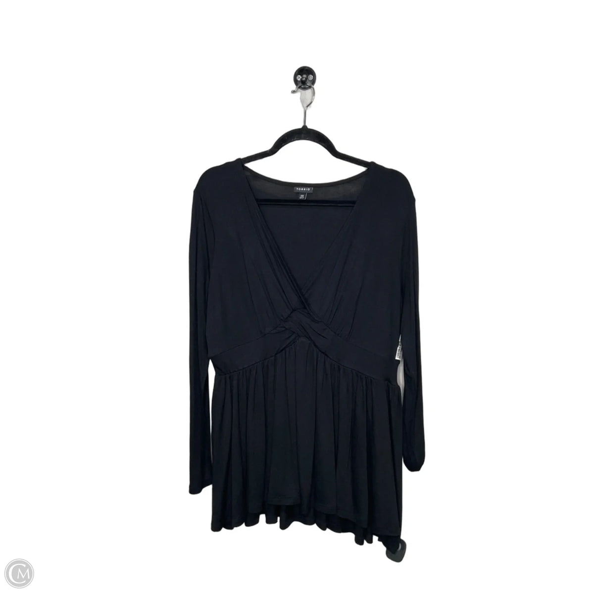 Top Long Sleeve By Torrid In Black, Size: M