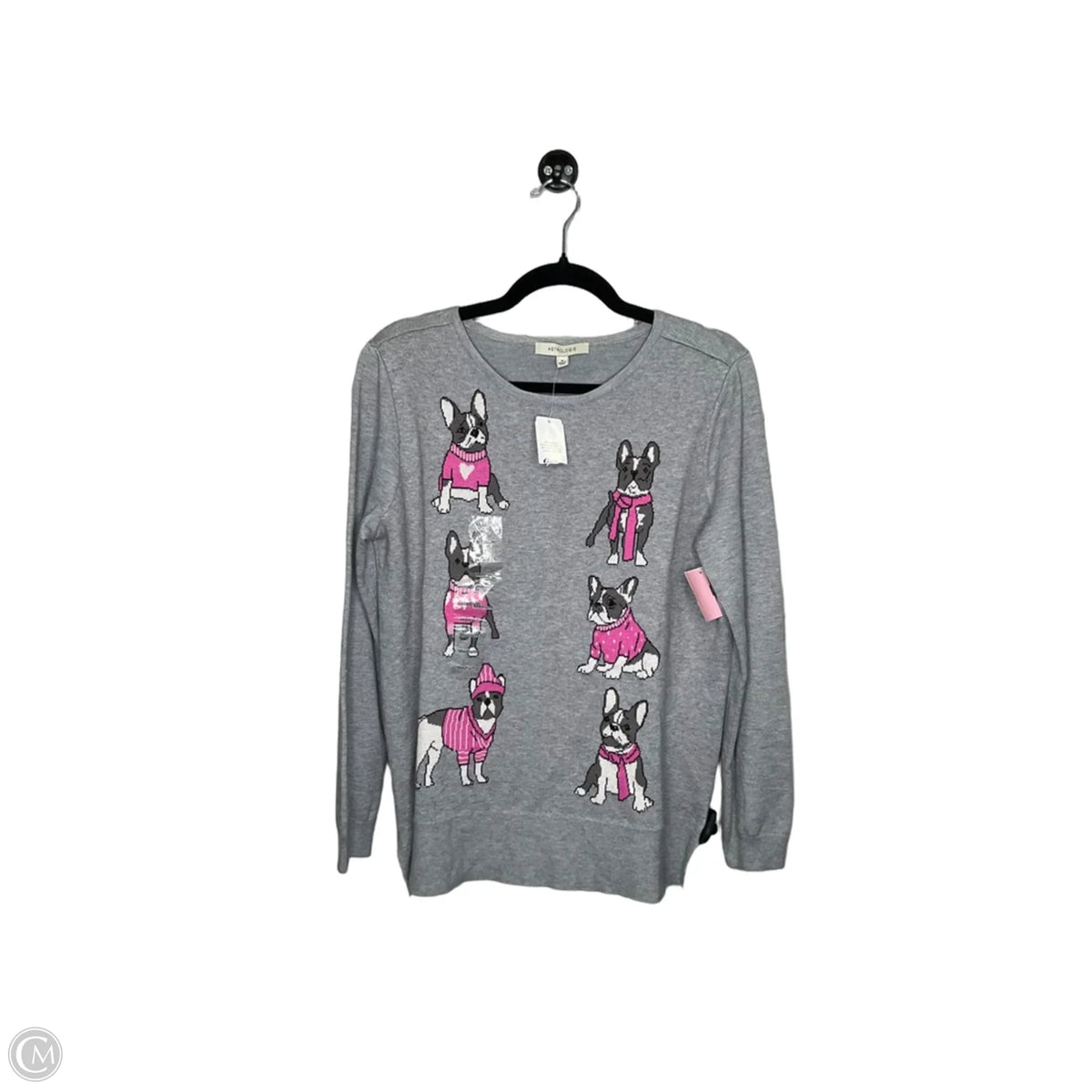 Sweater By Clothes Mentor In Grey, Size: M