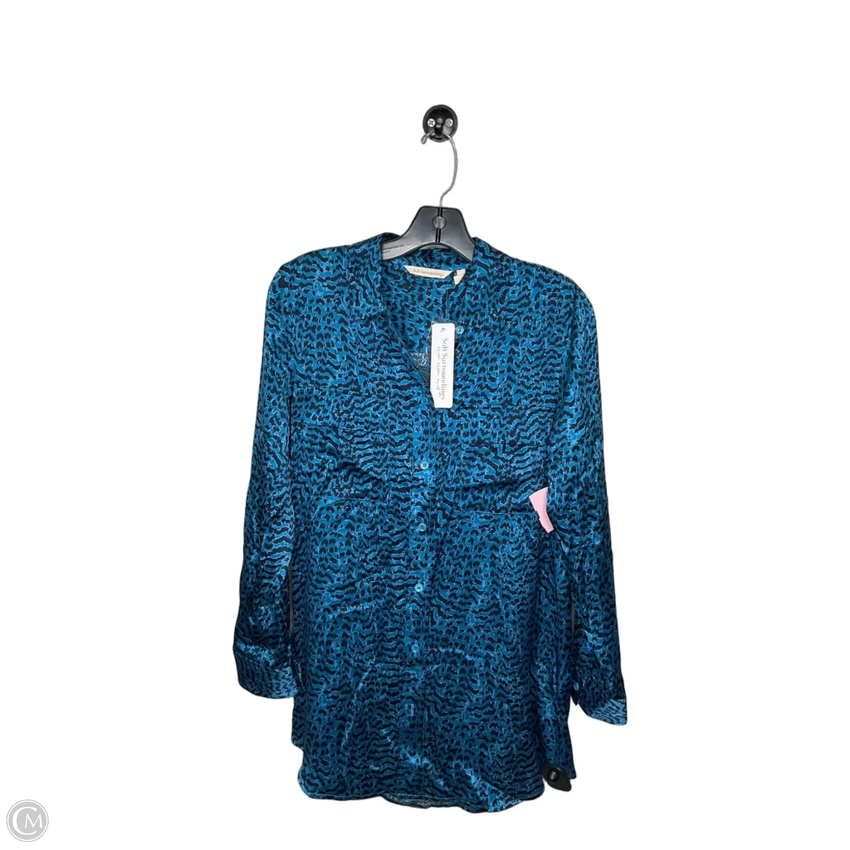 Top Long Sleeve By Soft Surroundings In Blue, Size: Xs