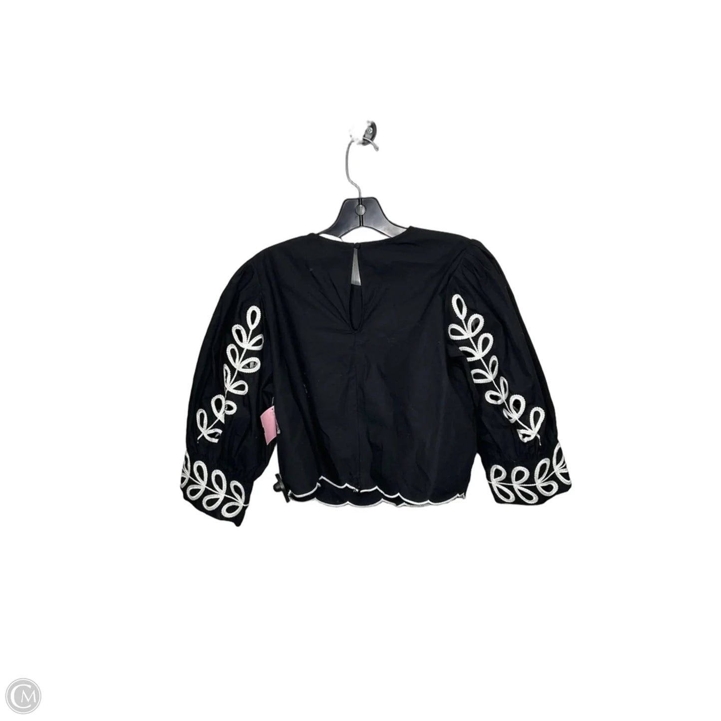 Top Long Sleeve By H&m In Black, Size: M