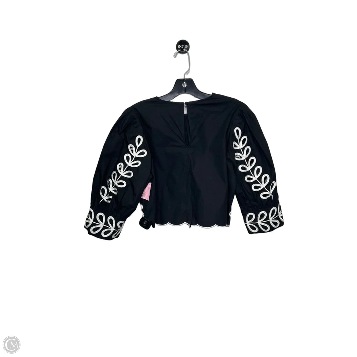 Top Long Sleeve By H&m In Black, Size: M