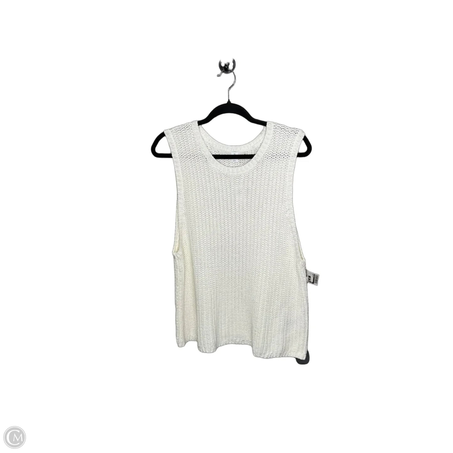 Sweater Short Sleeve By Old Navy In White, Size: 1x