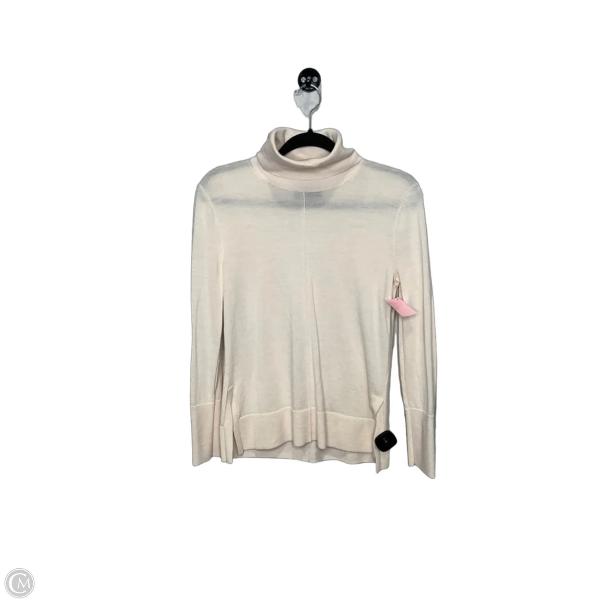Top Long Sleeve By Banana Republic In Cream, Size: Xs