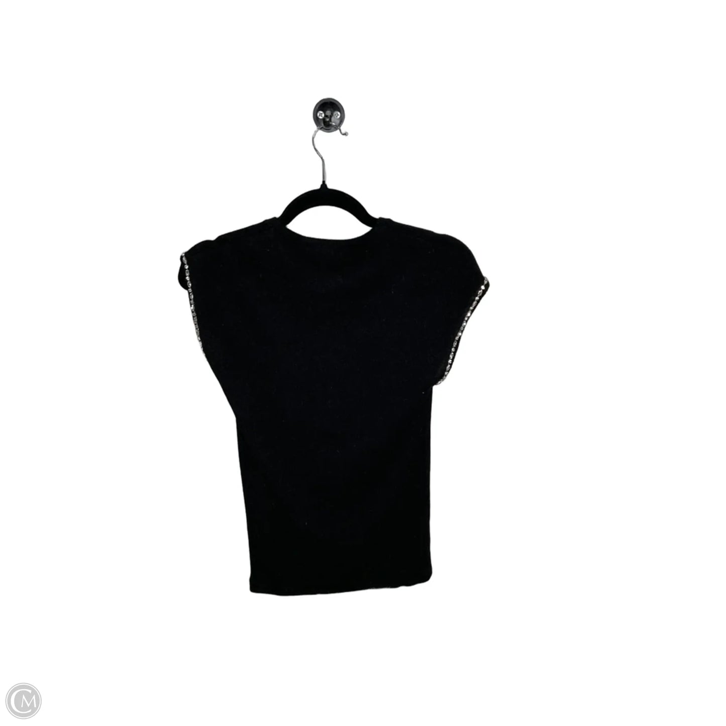 Top Sleeveless By Zara In Black, Size: S