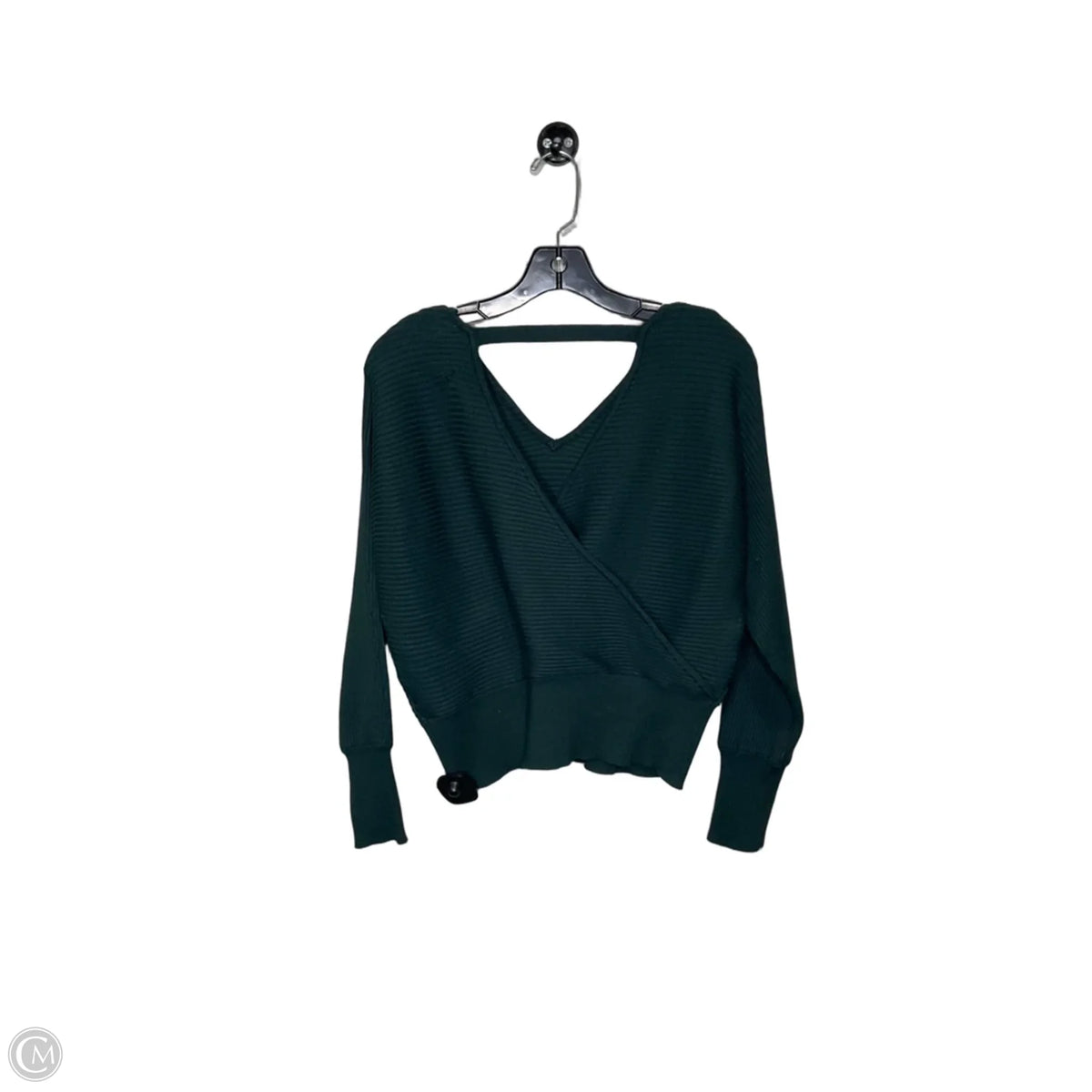 Top Long Sleeve By Pink Rose In Green, Size: M