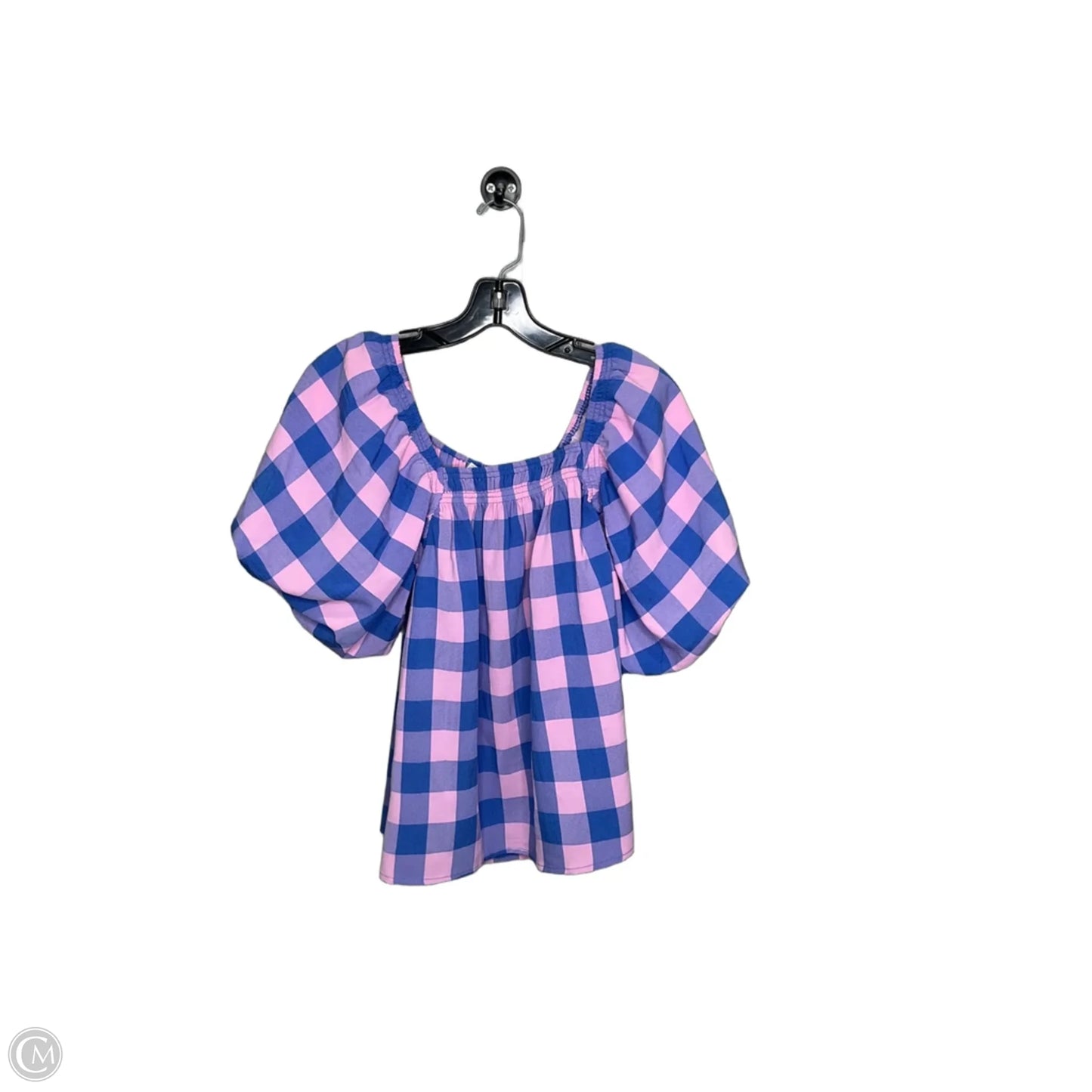 Top Short Sleeve By Entro In Blue & Pink, Size: S