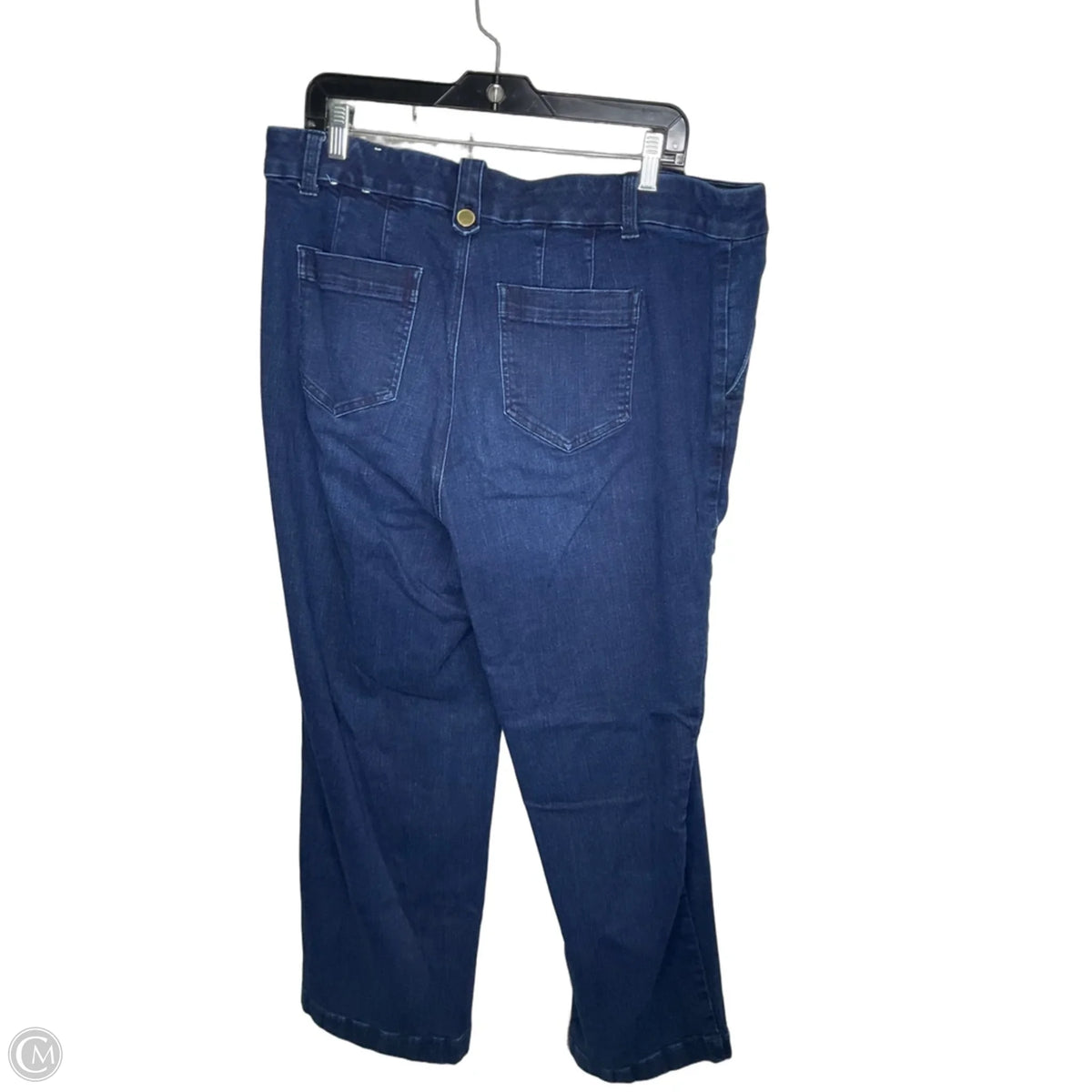 Jeans Wide Leg By Talbots In Blue Denim, Size: 18