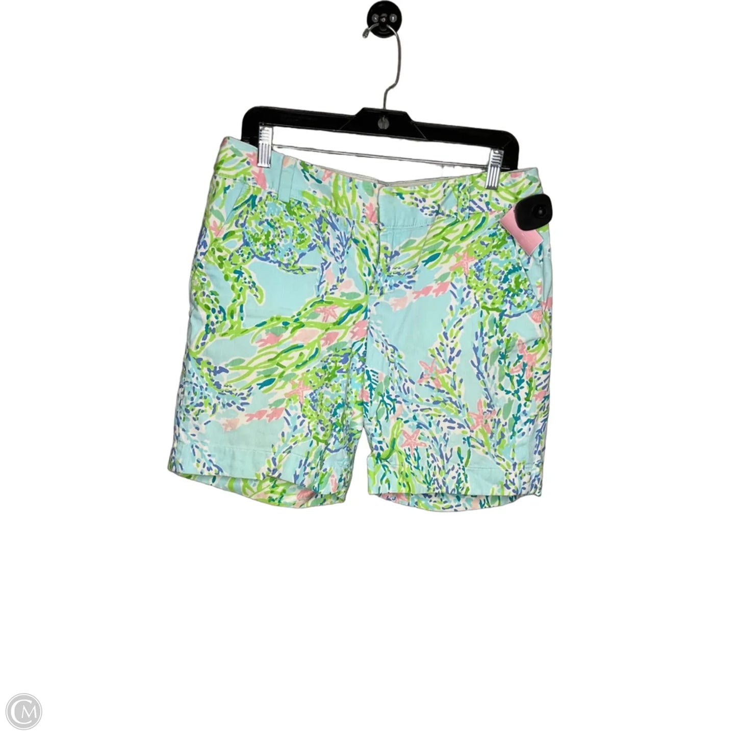 Shorts Designer By Lilly Pulitzer In Blue & Green, Size: 8
