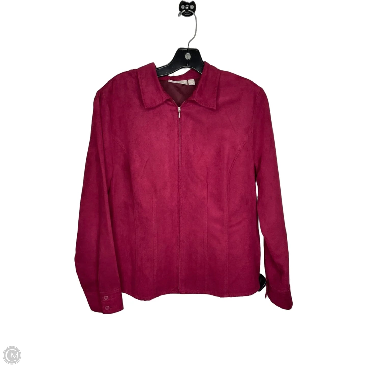 Jacket Shirt By Croft And Barrow In Purple, Size: Lp